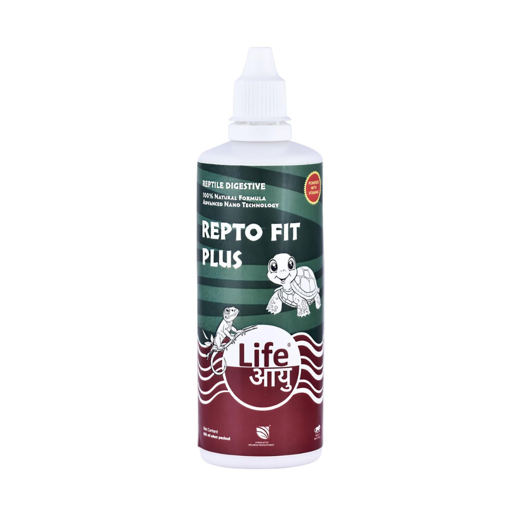 Life AAYU REPT0-Fit Plus Supplement | 100% Natural Digestive & Immunity Booster Supplement for Turtles and Lizards (50 ml)