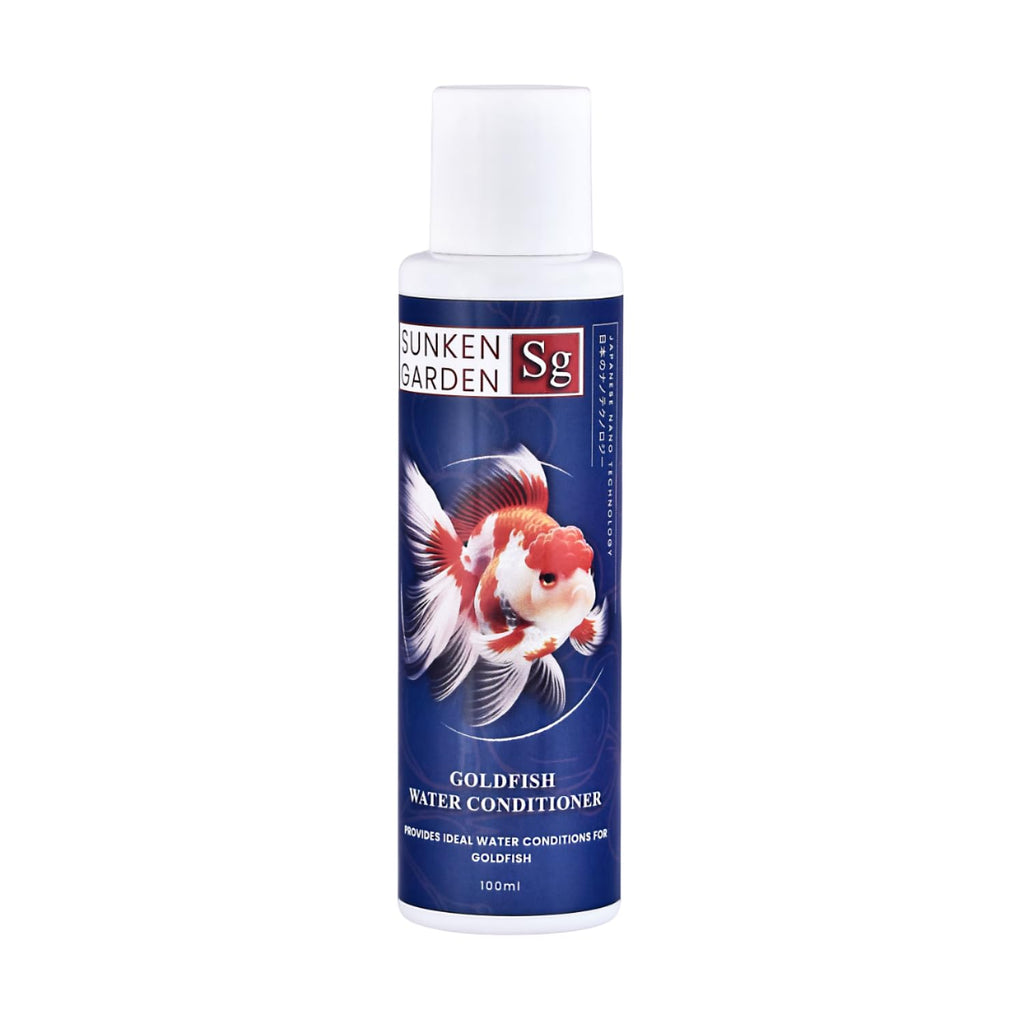 Sunken Garden Goldfish Water Conditioner | pH Stabilizer + Dechlorinator + Parasite Prevention | Made for Indian Tap Water (100 ml)
