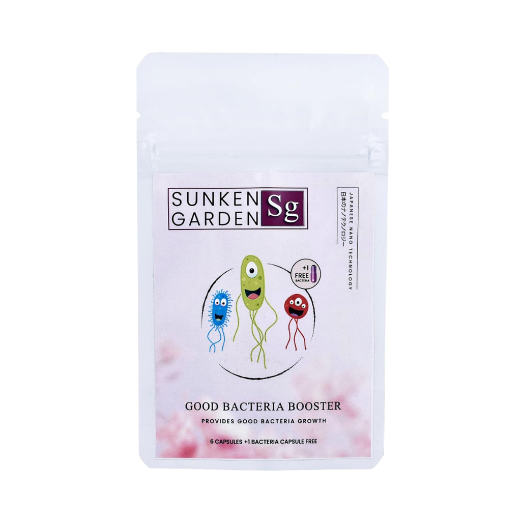 Sunken Garden Bacter Tab | Enhance Aquarium Health Naturally | Denitrifying Bacteria Tablets for Clean Water, Healthy Fish & Algae-Free Aquariums (6 Capsules + 1 Bacteria Capsule Free)
