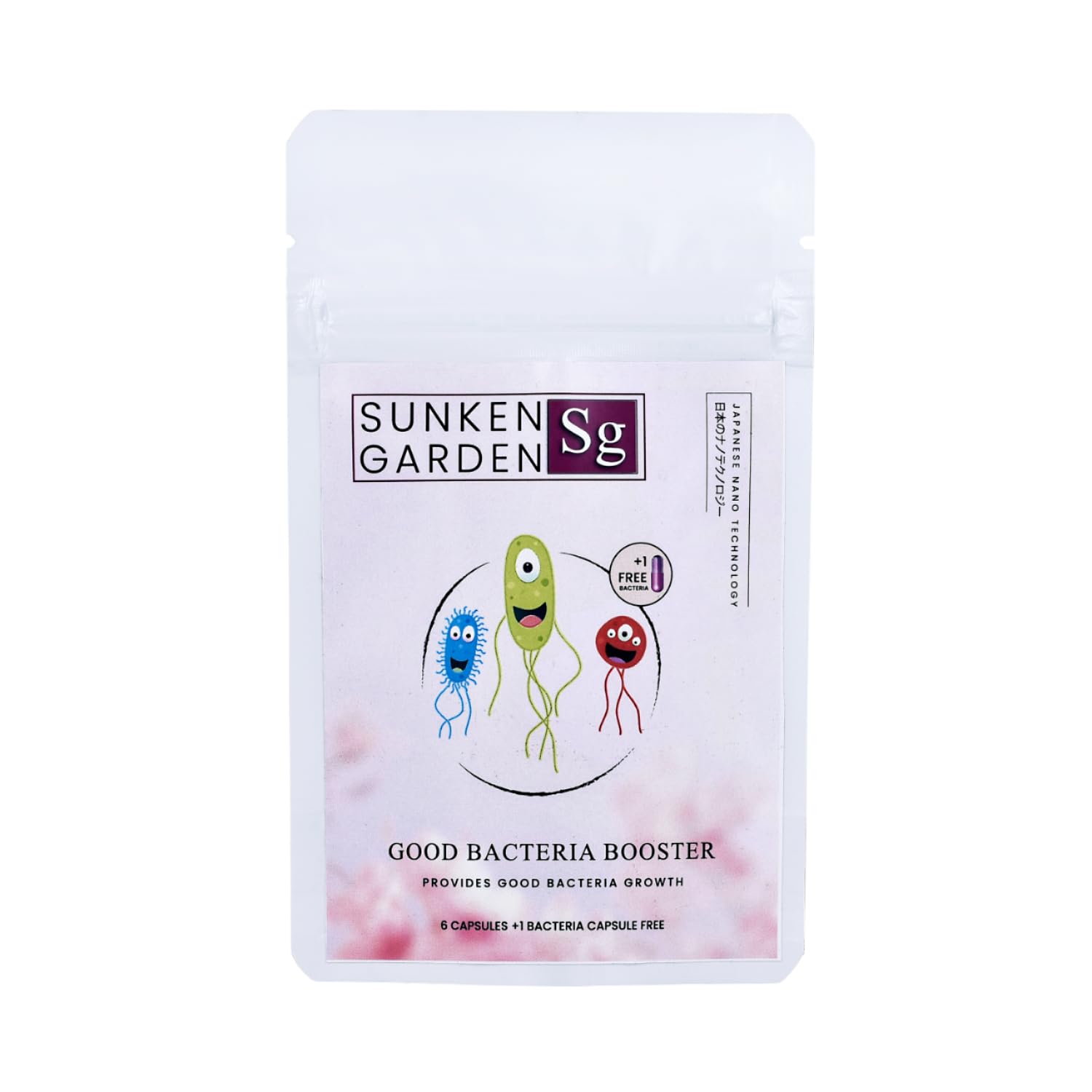 Sunken Garden Bacter Tab | Enhance Aquarium Health Naturally | Denitrifying Bacteria Tablets for Clean Water, Healthy Fish & Algae-Free Aquariums (6 Capsules + 1 Bacteria Capsule Free)