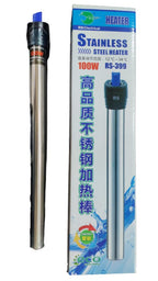RS Electrical Aquarium Steel Heater | 100 Watt | Aquarium Thermostat | Happy Fins
