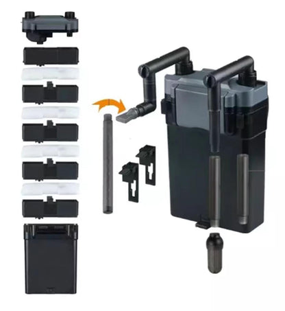 SunSun HBL-801 Hang On External Canister Filter, Black, 1 Piece