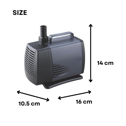 S0B0 WP-5000 Submersible Water Pump for Aquarium Fish Tank | Powerful Water Circulation | Strong and Consistent Flow | Power: 60W | F.Max: 3000L/H | Original from Tunai Store