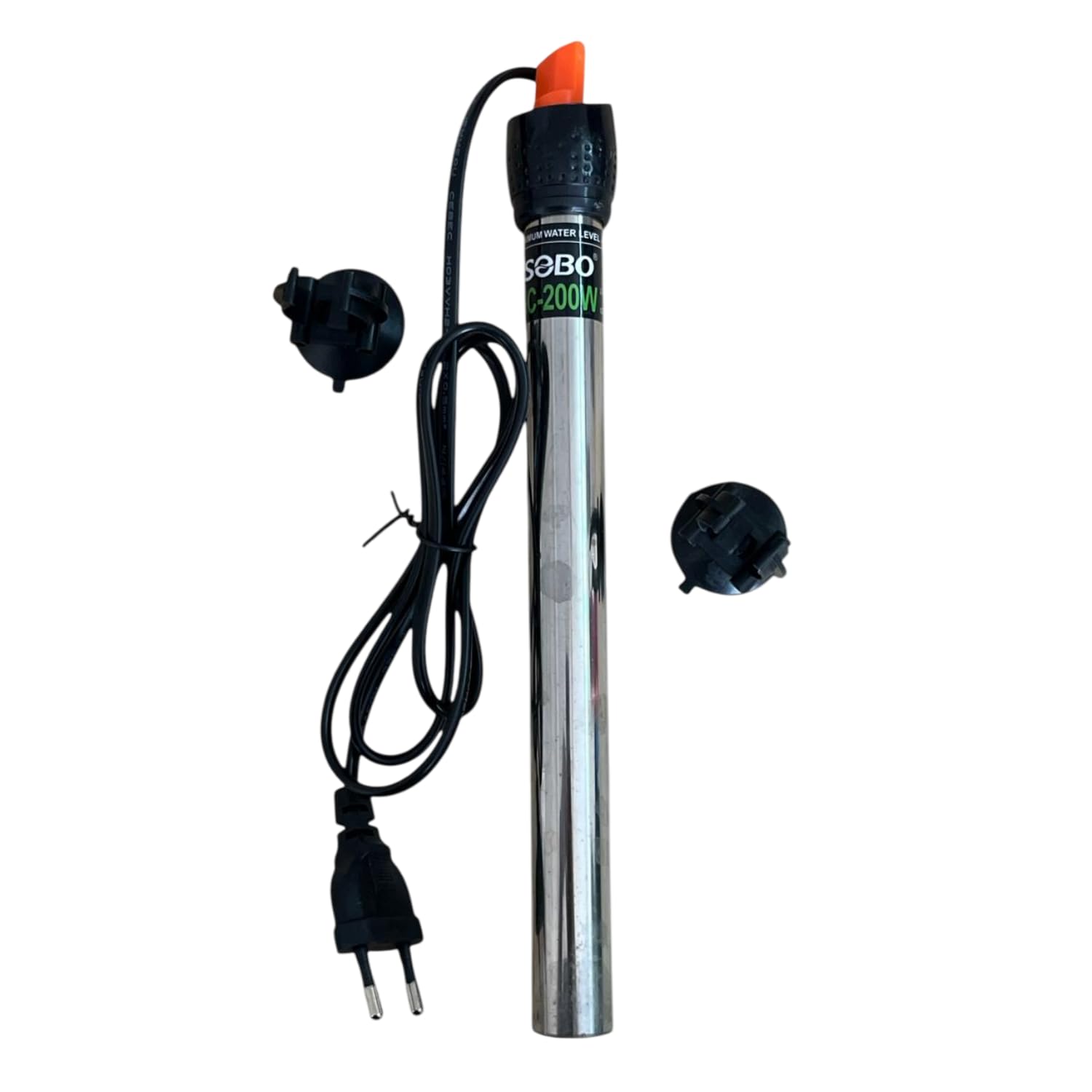 S0B0 HC-200 316 200W Stainless Steel Aquarium Heater| Stainless Steel Tube | Corrosion-Resistance | Fully Submersible | Suitable for 100-200L Aquarium | Original from Tunai Store