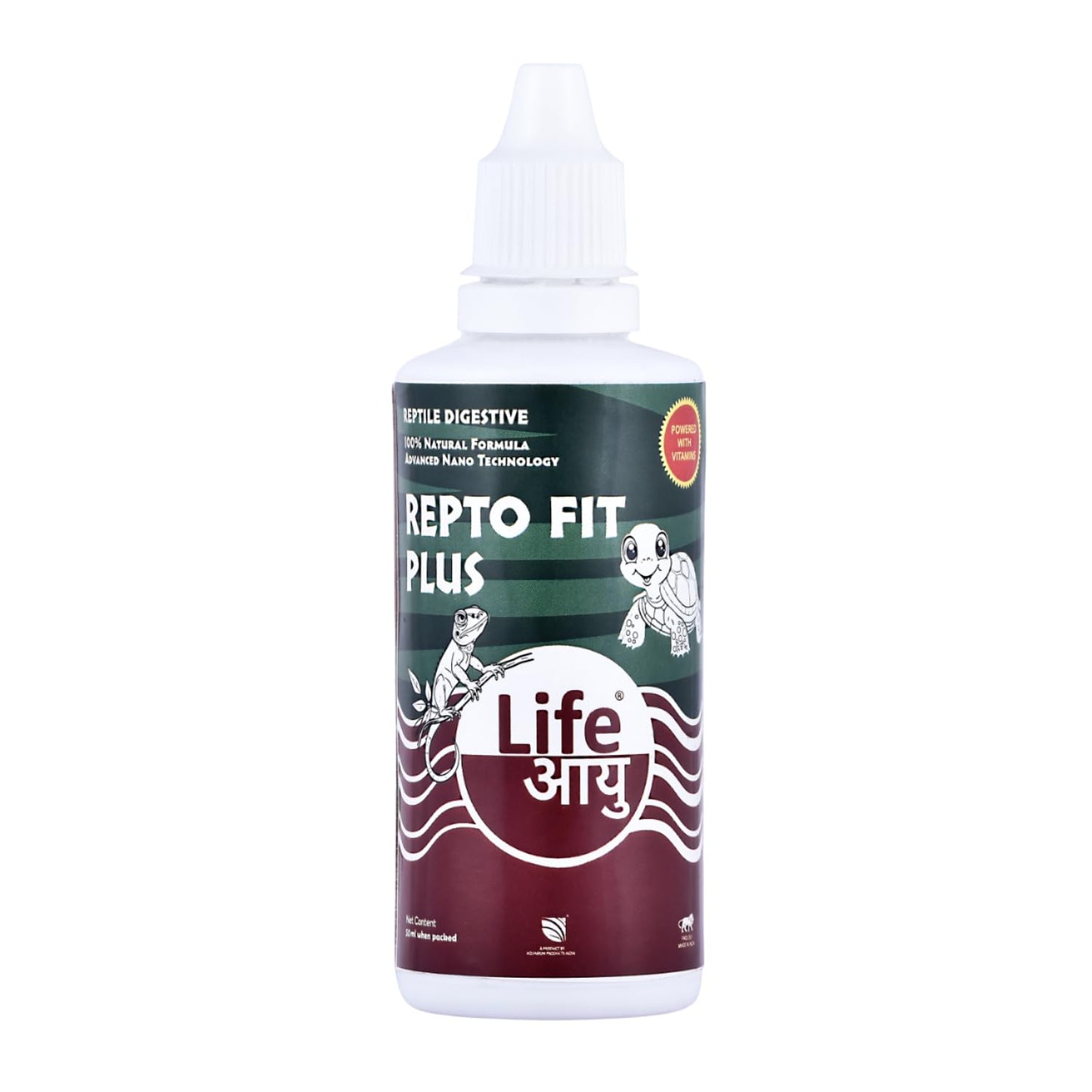 Life AAYU REPT0-Fit Plus Supplement | 100% Natural Digestive & Immunity Booster Supplement for Turtles and Lizards (20 ml)