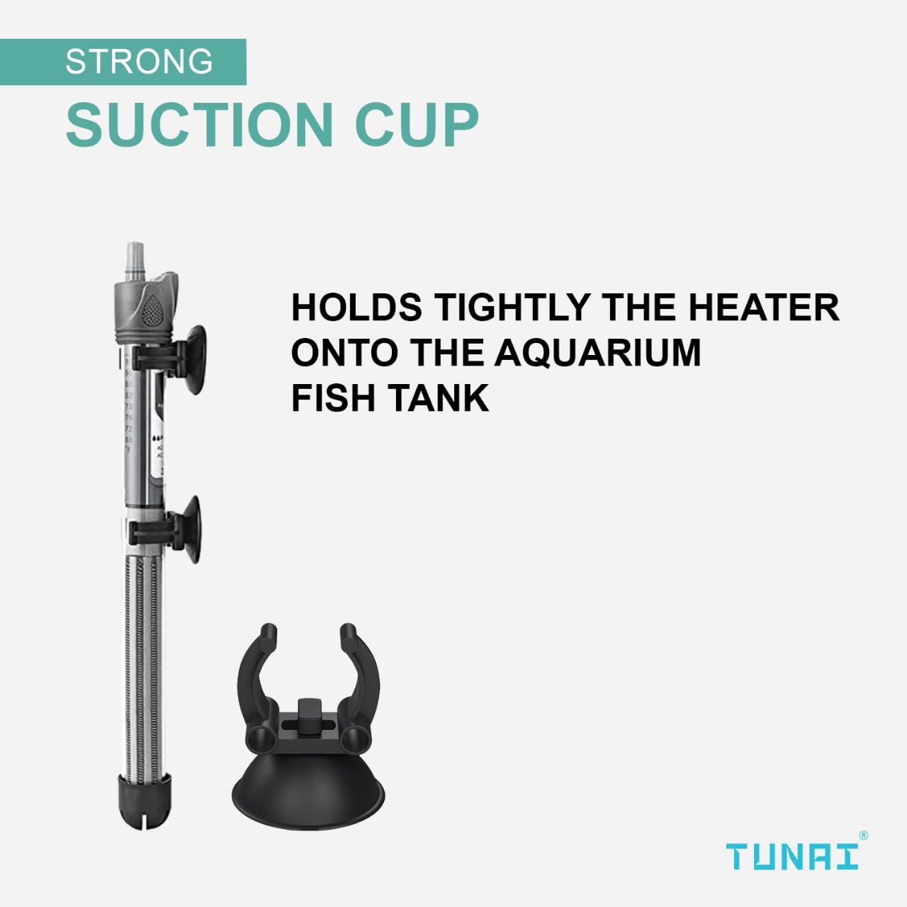 TUNAI (Pack of 12) Suction Cups, Heater Holder/Heater Clamps for All Glass and Stainless Steel Heaters of S0B0, RS-Electricals, and Other Aquarium Heaters