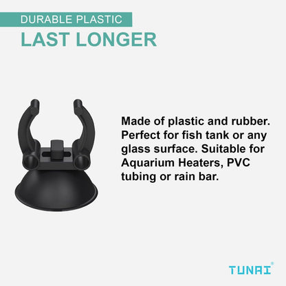 TUNAI (Pack of 12) Suction Cups, Heater Holder/Heater Clamps for All Glass and Stainless Steel Heaters of S0B0, RS-Electricals, and Other Aquarium Heaters