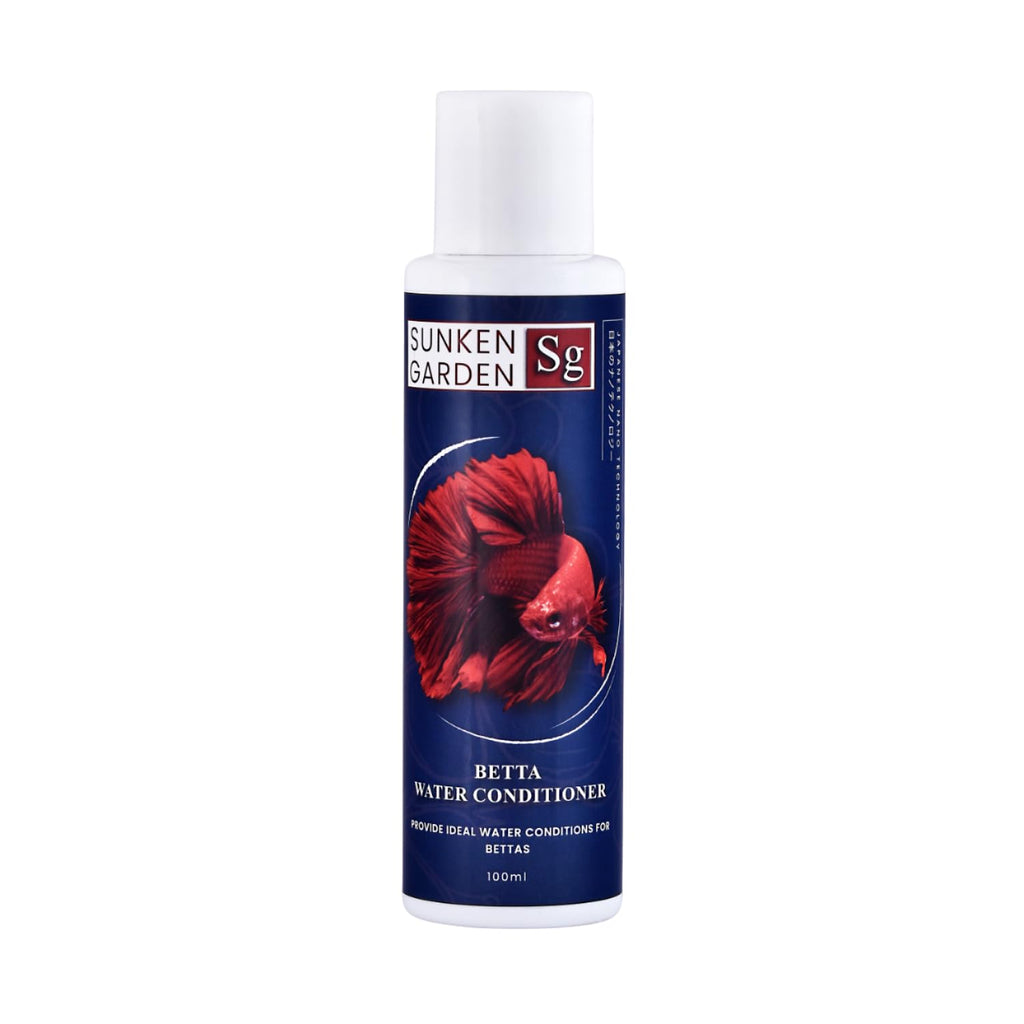 Sunken Garden Betta Fish Water Conditioner | Chlorine Neutralizer + Fin Rot Protection + pH Balancer | Made for Indian Aquariums (100 ml)