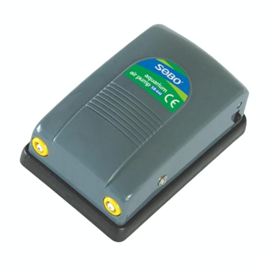 S0B0 SB-648 Air Pump for Aquarium Fish Tank | Energy Saving Design | Low Noise and Big F.Max | Single Outlet | Power: 5W | F.Max: 2 x 4L/min | Original from Tunai Store