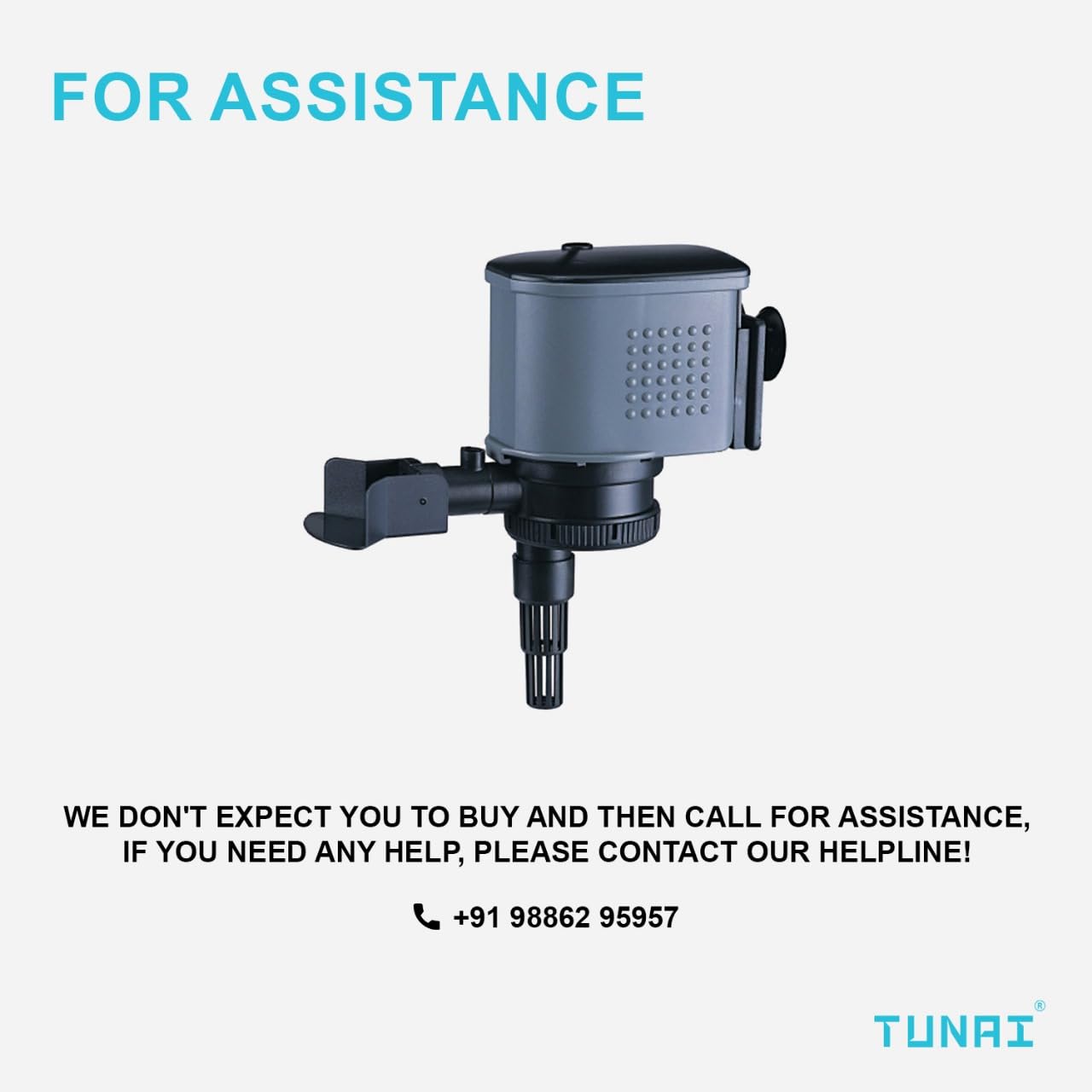 TUNAI AT-203 Submersible Power Head for Aquarium Fish Tank (Power Head Only, AT-203)