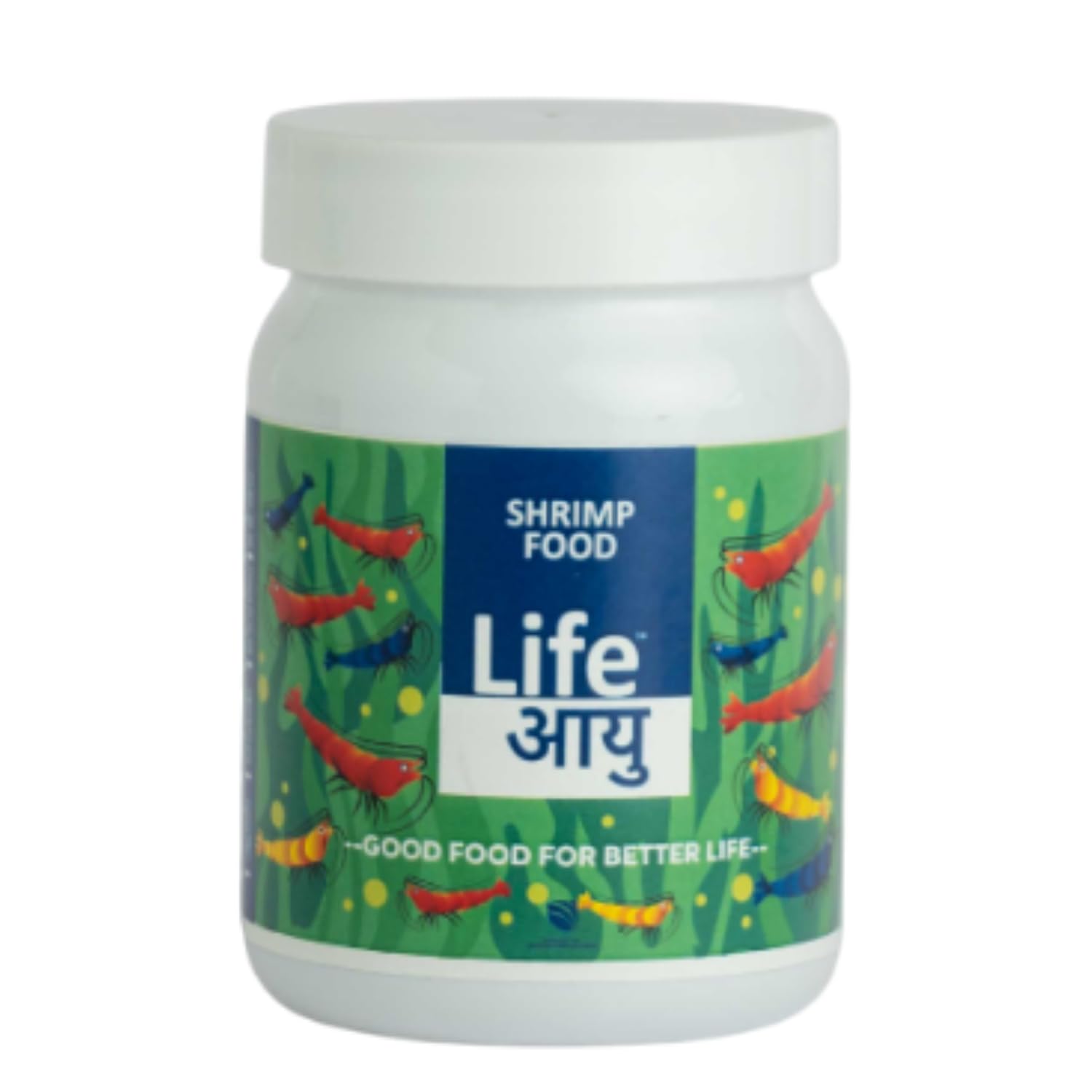 Life AAYU Shrimp Regular Food | Ayurvedic Soft Pellets | Boosts Breeding, Molting & Immunity | (30 GMS, Regular)