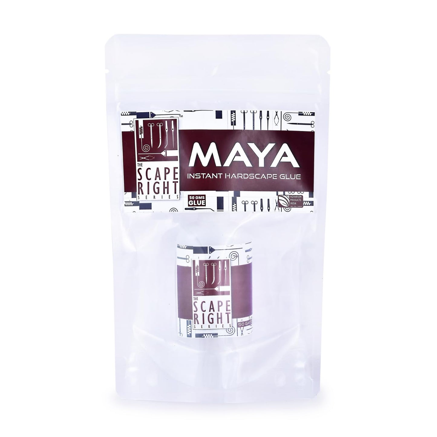 The Scape Right Series MAYA Instant Hardscape Glue | Specially Designed for Aquascaping Enthusiasts (50 gms)