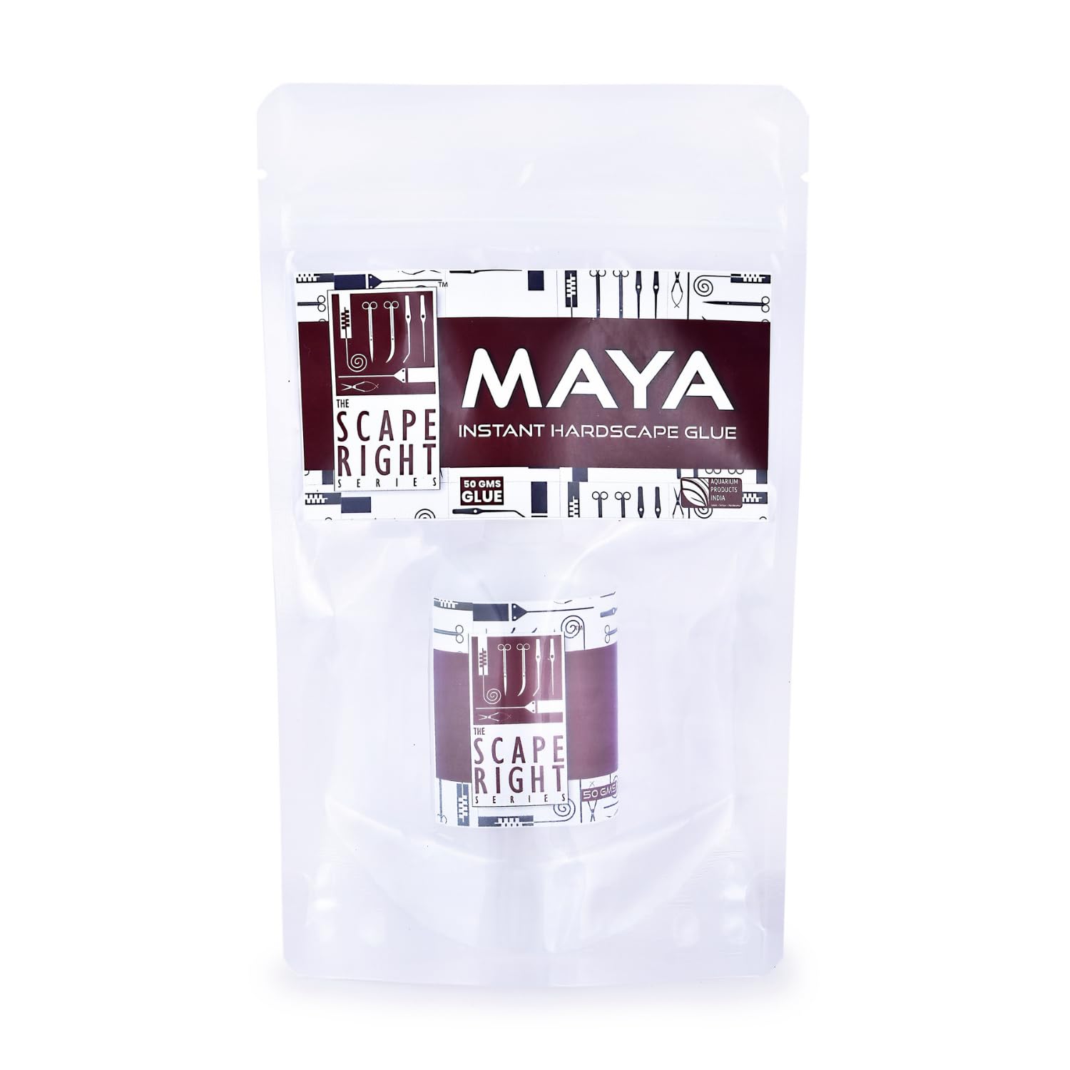 The Scape Right Series MAYA Instant Hardscape Glue | Specially Designed for Aquascaping Enthusiasts (50 gms)