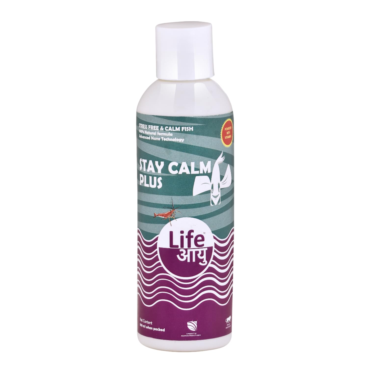 Life AAYU Stay Calm Plus Fish Food Supplement | Suitable for All Freshwater and Marine Fish | Improves Resistance to Infection | (100 ml)