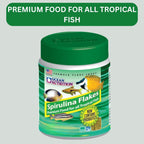 ON+ Spirulina Flakes Fish Food with Probiotics (Original from Tunai Store) | Premium Flake Food for All Tropical Fish (156gms, Flake)
