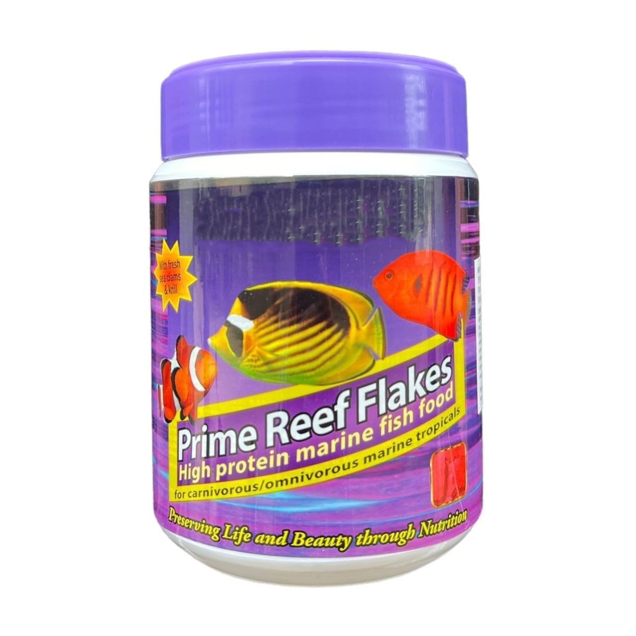ON+ Prime Reef Flakes High Protein Marine Fish Food | 34g | Originally from TUNAI Store