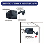 Dophin WP3000 Wave Pump for Aquarium Fish Tank | Output: 5000L/H | Suitable for Tank Size 190-380L | (Original from Tunai Store)