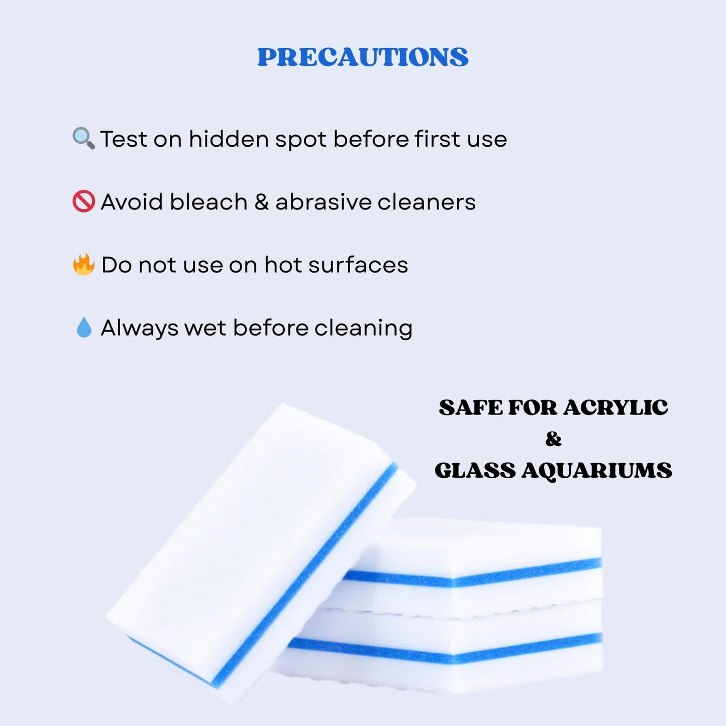 The Scape Right Series MAYA Double Dotted Algae Cleaning Pads | Premium-Grade Aquarium Glass Cleaner (3 Pads)