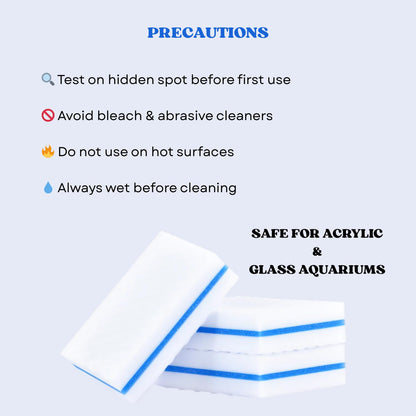 The Scape Right Series MAYA Double Dotted Algae Cleaning Pads | Premium-Grade Aquarium Glass Cleaner (3 Pads)