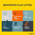TUNAI Super Absorbent Bentonite Clay Cat Litter (Unflavoured, 7 Litre)