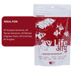 Life AAYU Red Fish Food | Ayurvedic Color Booster with Anchovy & Paprika | for All Fish Sizes | (Medium, 100gms)