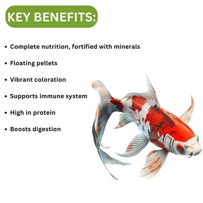 INCH-Gold Special Food for KOI Fish (5KG, Medium Pellets) - Original Imported from TUNAI Store