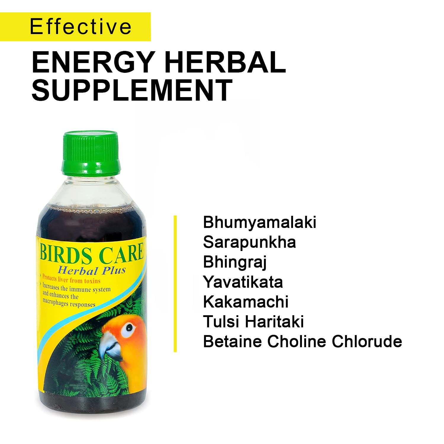 TUNAI Sf+ Birds Care Herbal Plus |100Ml| Assist In Protecting Liver From Toxins,Boost Immune System And Enhances Marcophages Repsonses