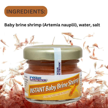 ON+ Instant Baby Brine Shrimp Ready to Use Fish Food (Original from Tunai Store) | Freshly Hatched Artemia (20gms, Baby Brine Shrimp)