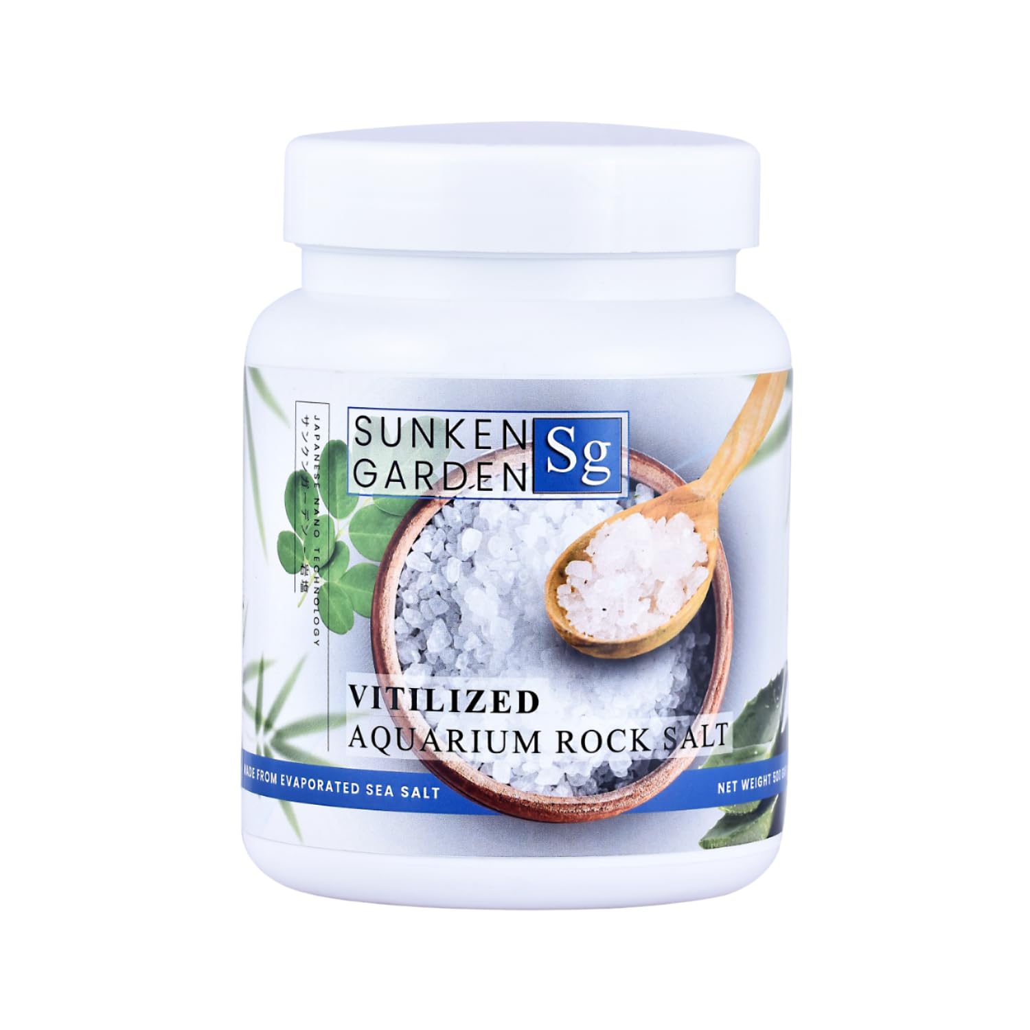 Sunken Garden Vitalized Aquarium Salt | Ideal for Aquarium | Premium-Grade Sea Salt for Freshwater Fish Wellness (1 kg)