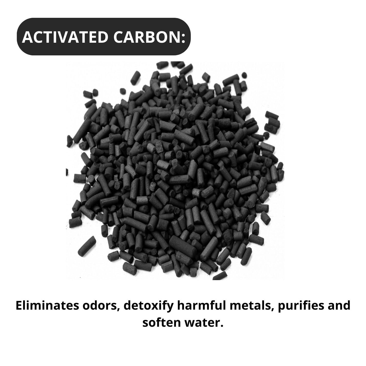 Tunai Bio Filtration 4 in 1 Aquarium Fish Tank Starter Kit Comes with Sponge 1 Piece, Activated Carbon - 250g, Ceramic Media Rings - 250g and Bio Balls - 11 Pcs