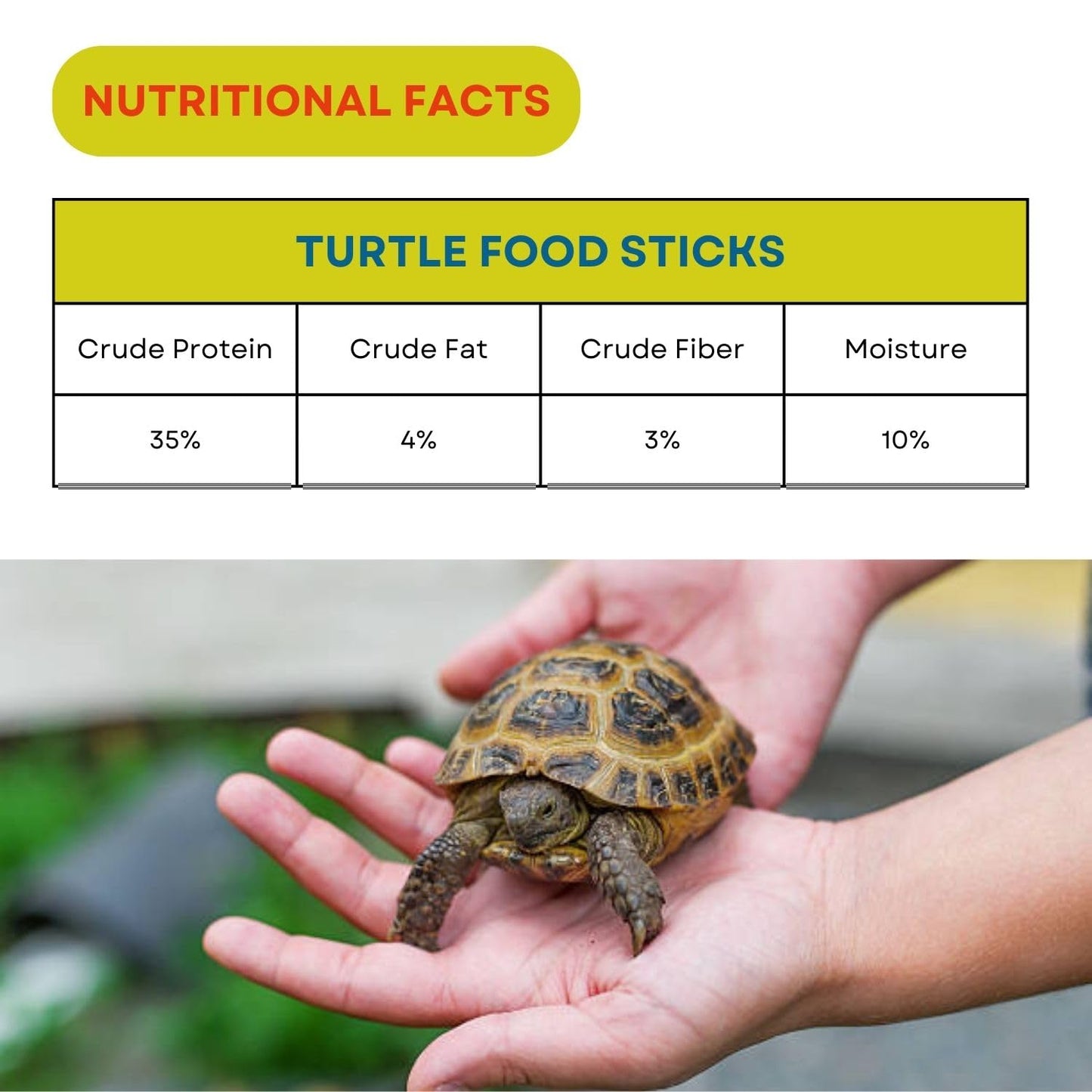 SF+ Turtle Food | Staple Food Sticks for All Turtle and Reptiles | Originally from TUNAI Store (50gms, Food Sticks)