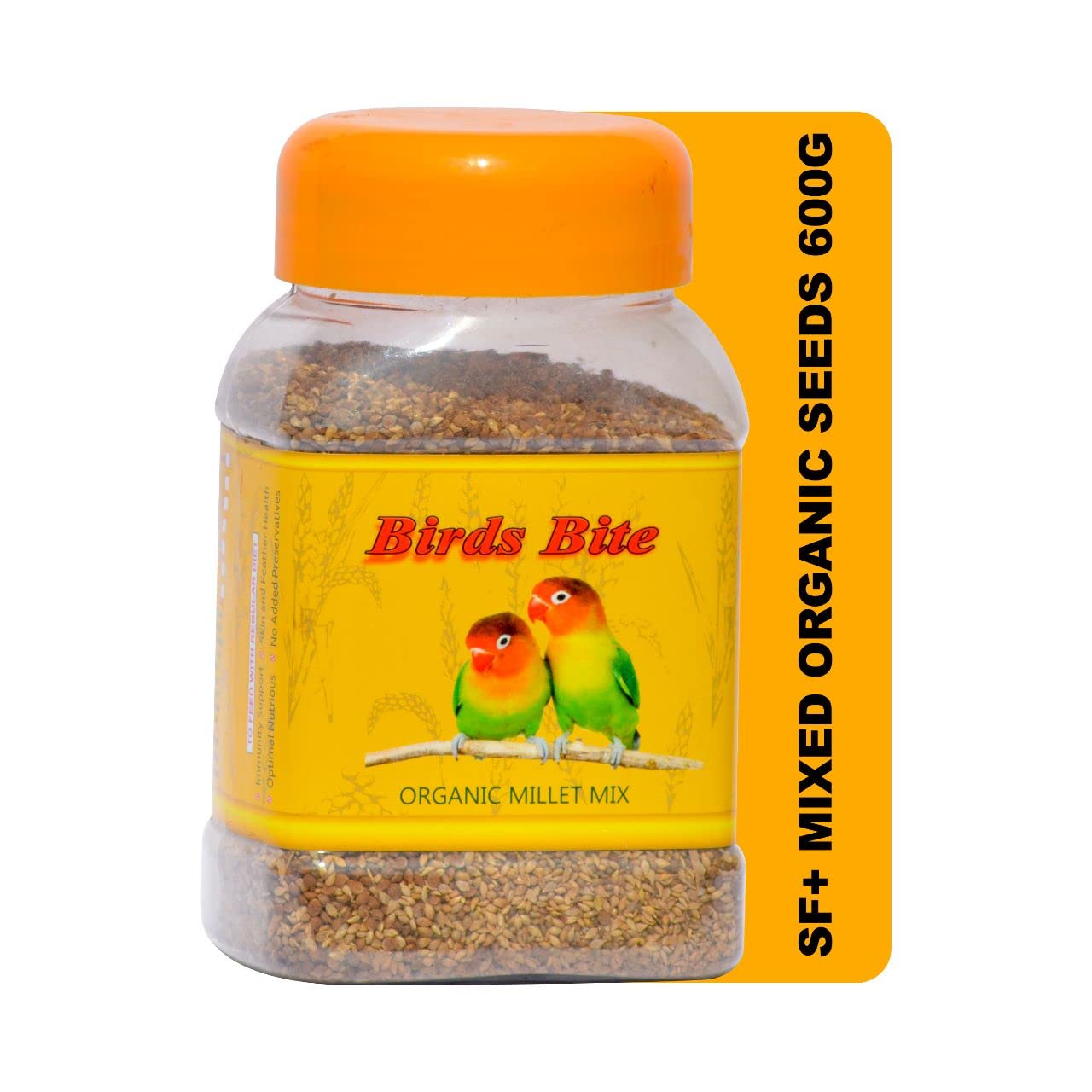 TUNAI SF+ Organic Millet Mix |600 G| Bird Food for Love Birds, Cockatiels, Finches, Conures, Parrots, Macaws, Senegals,All Life Stages