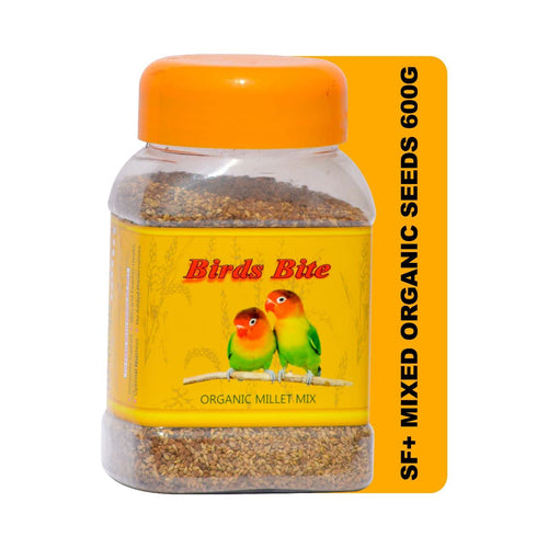 TUNAI SF+ Organic Millet Mix |600 G| Bird Food for Love Birds, Cockatiels, Finches, Conures, Parrots, Macaws, Senegals,All Life Stages