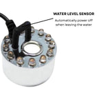 S0B0 M-12 L Mist Maker for Aquarium Fish Tank | Ultrasonic Fog Generator | Lamps with 12 LED by Combining Blue, Yellow, White and Red | Original from Tunai Store