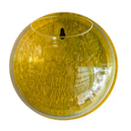 Wall Mount 9-inch Yellow Round Shape Fish Bowl – Without Stand | Modern Aquarium for Home, Office & Café Décor | Space Saving & Compact Design | Elegant Fish Tank & Plant Terrarium