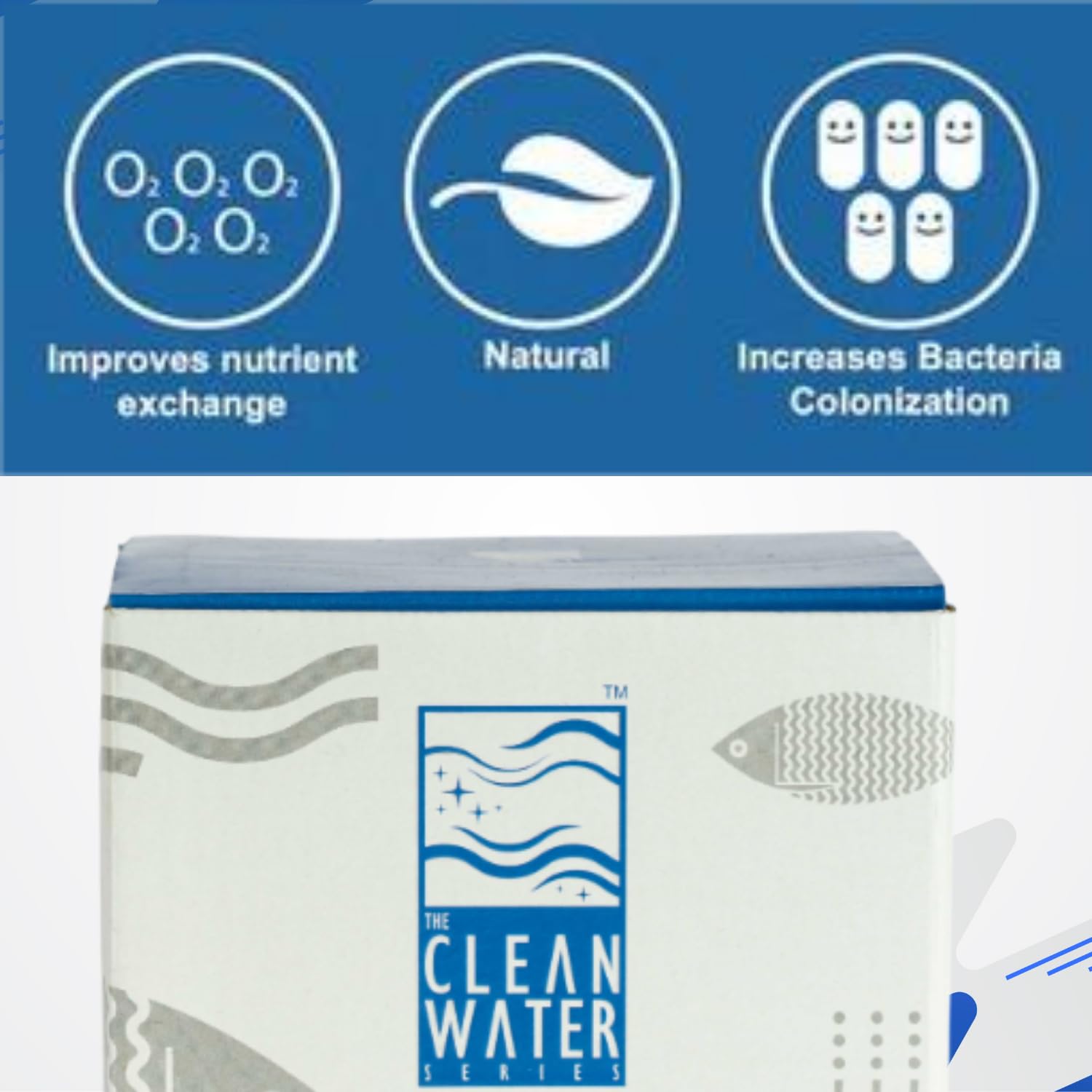 The Clean Water Series BIO Media for Aquarium | Designed for Recreating The Water Purification System (500gms/1Ltr)