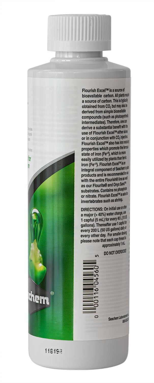 Seachem Flourish Excel Planted Aquarium Fertilizer, 250 ml