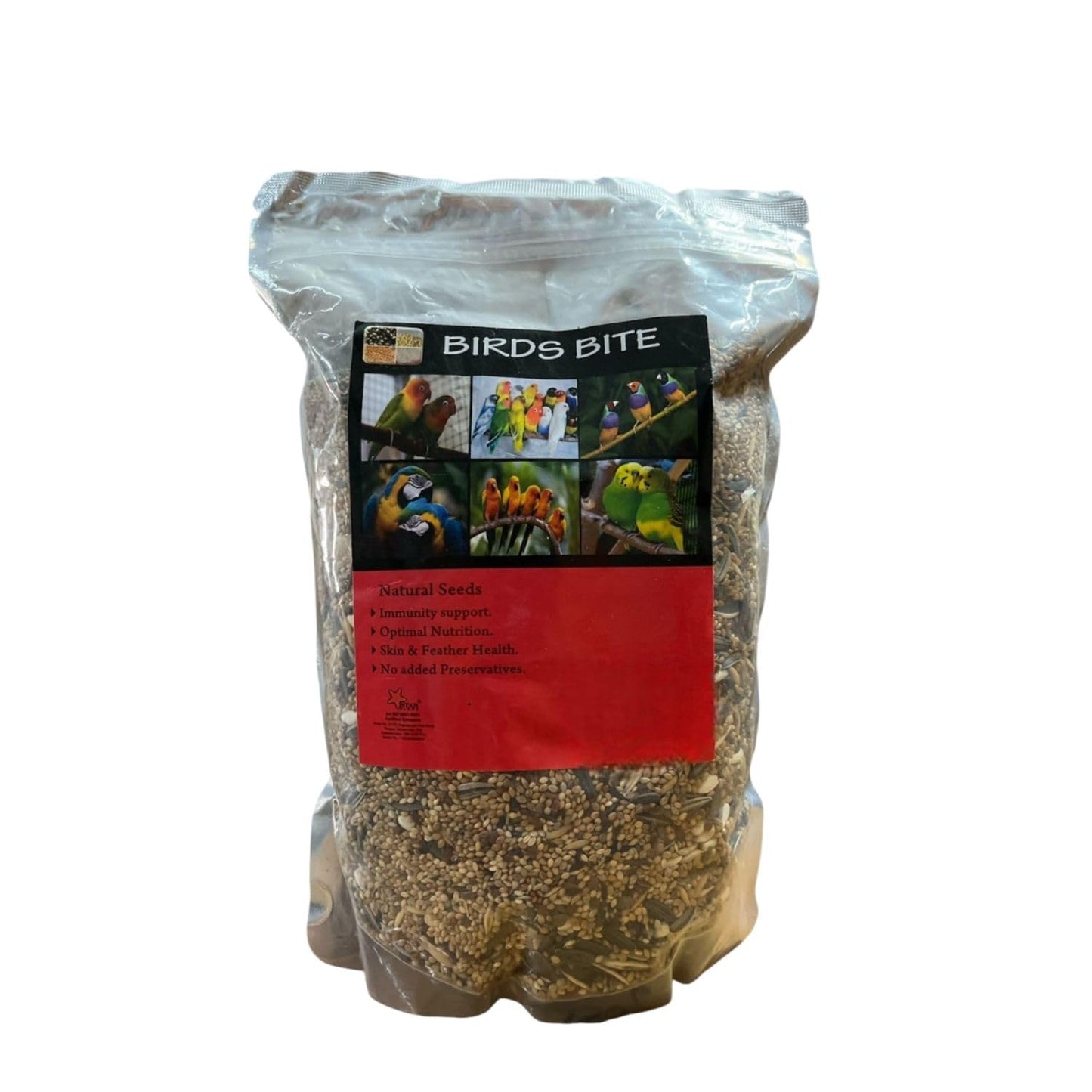 SF+ Birds Bite Natural Seeds Pet Birds Food | Offers Essential Nutrients | Suitable for African Love Birds, Conures, Budgerigar, Finch and Macaws (800gms, Natural Seeds)
