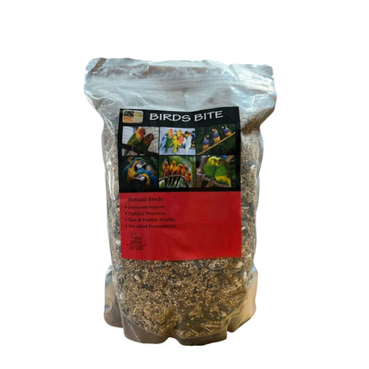 SF+ Birds Bite Natural Seeds Pet Birds Food | Offers Essential Nutrients | Suitable for African Love Birds, Conures, Budgerigar, Finch and Macaws (800gms, Natural Seeds)