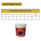 SF+ Star Bite Economy Fish Food | for All Tropical and KOI Fishes | Enhances Color Growth in Fish | Floating Pellets (1.2Kg, Floating Pellets)