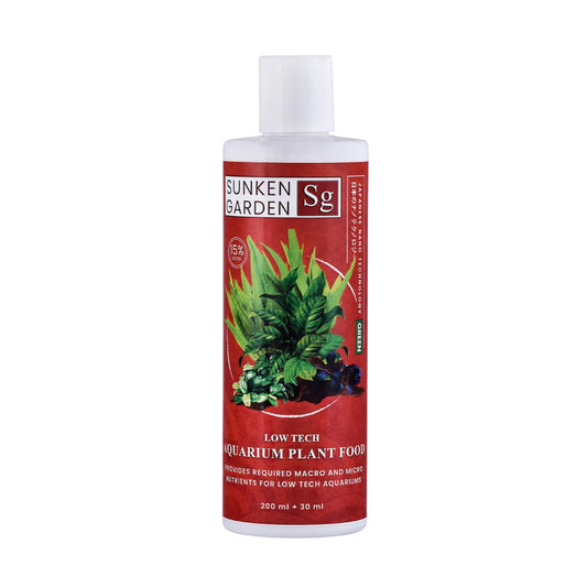 Sunken Garden Green – All-in-One Aquarium Plant Fertilizer | CO₂ & Non-CO₂ Compatible | Anti-Algae Formula (200 ml + 30 ml)