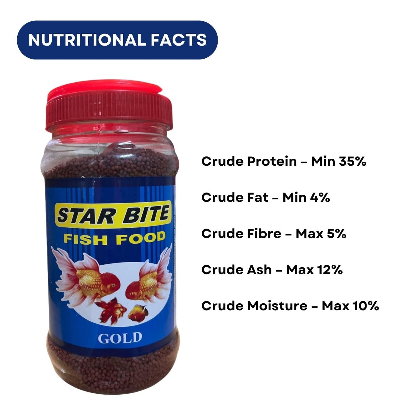 SF+ Star Bite Gold Fish Food | Daily Feeding for All Gold Fish (400gms, Pellets)