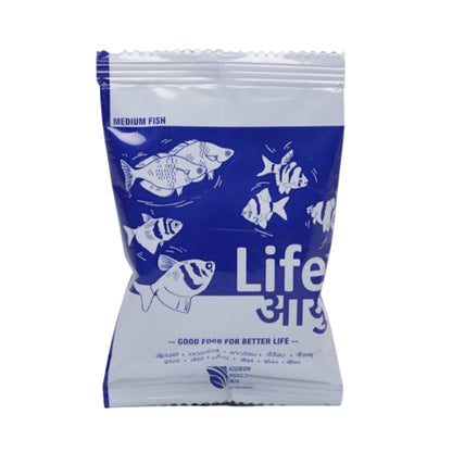 Life AAYU Neutral Fish Food (Pack of 2, 30g X 2) | Ayurvedic Daily Diet for All Fish Sizes | Fresh from 7pets Store (Medium, 30 GMS)