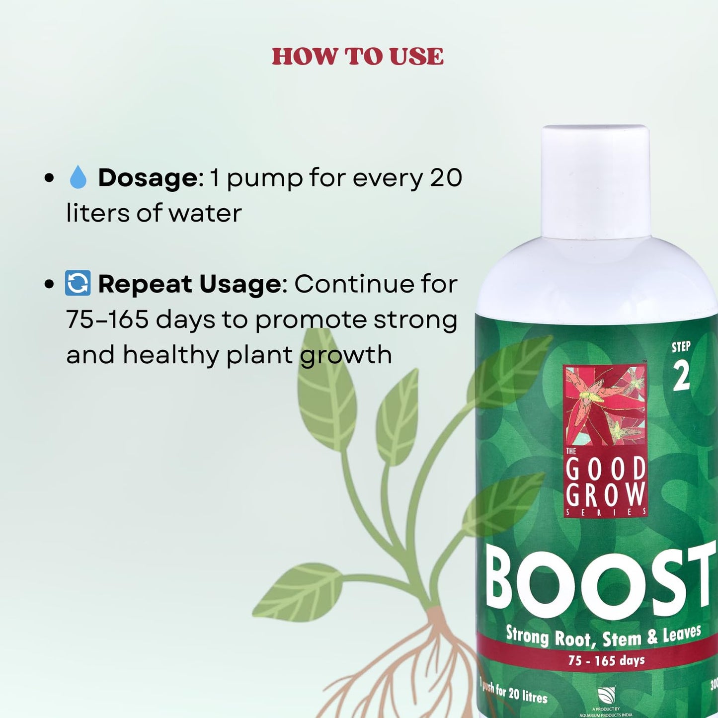 The Good Grow Series Boost | Strengthen Roots, Stem & Leaves | Promotes Healthy Plant Growth (300 ml)