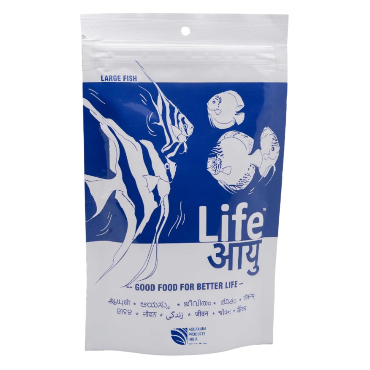 Life AAYU Neutral Fish Food | Ayurvedic Daily Diet for All Fish Sizes | Fresh from 7pets Store (Large, 100gms)