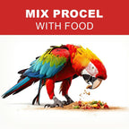 TUNAI PROCEL |250g| Instant Release of Electrolytes, Proteins, Calcium, Probiotics & Other Nutrients for All Caged Birds, Supports Recovery of Birds from Stress and Illness