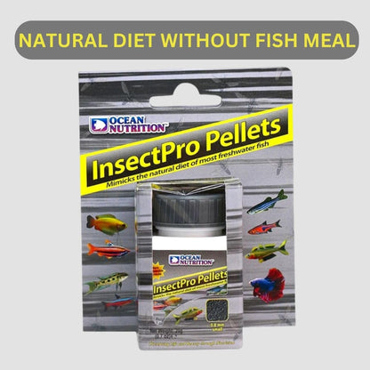 ON+ InsectPro Pellets Fish Food (Original from Tunai Store) | Mimicks The Natural Diet of Most Bettas, Tetras and Other Fresh Water Fish Varieties (20gms, Small Pellets)