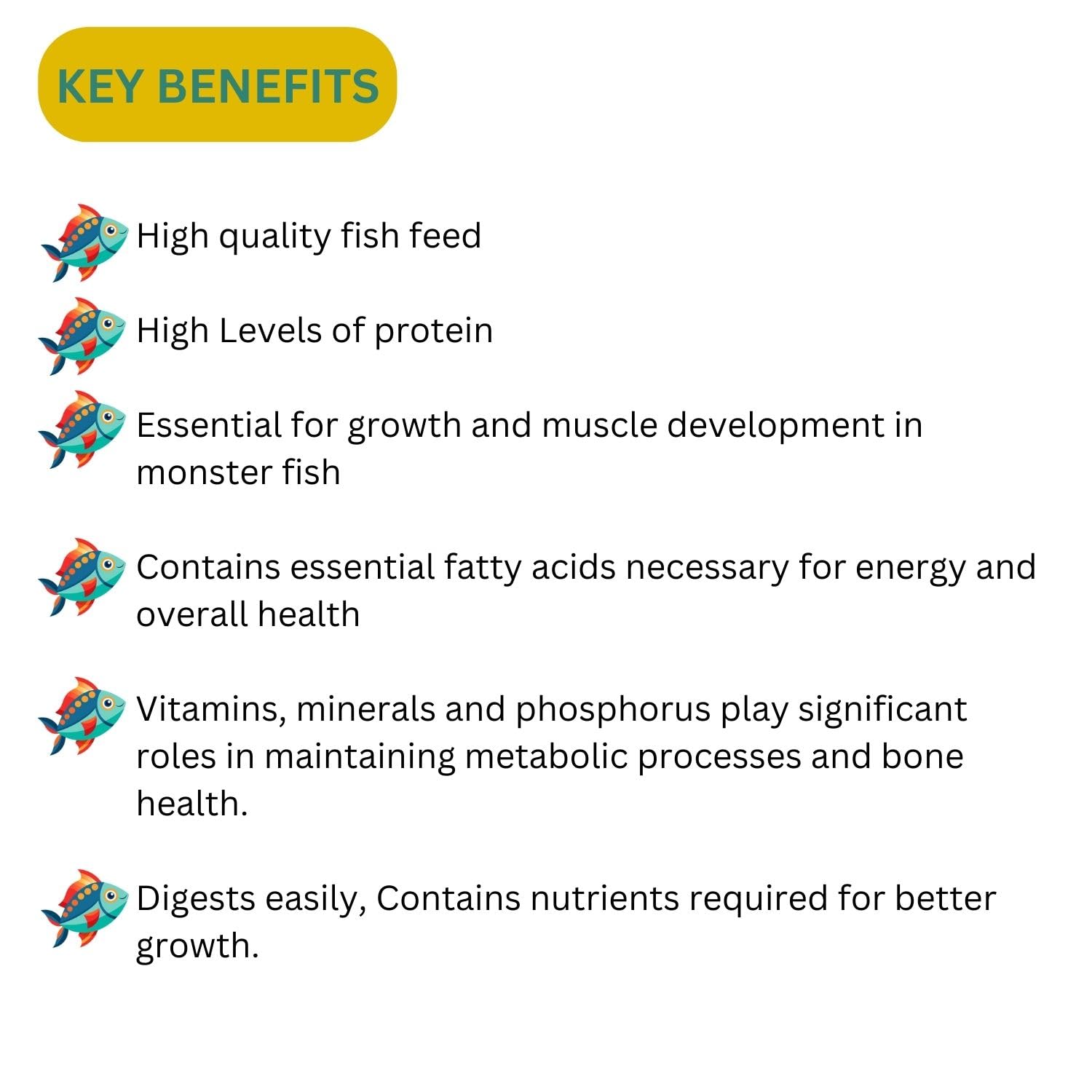 SF+ XING All Fish Monster Fish Food Fish Meal for All Adult Fishes | Originally from TUNAI Store (110gms, Pellets)