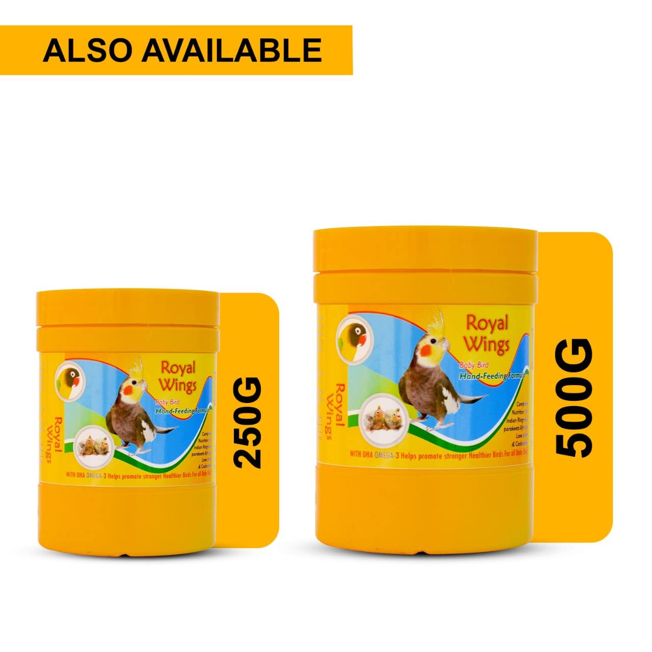 TUNAI SF+ Royal Wings Hand Feeding Formula Bird Food | 500 G | for All New Born Birds,All Life Stages