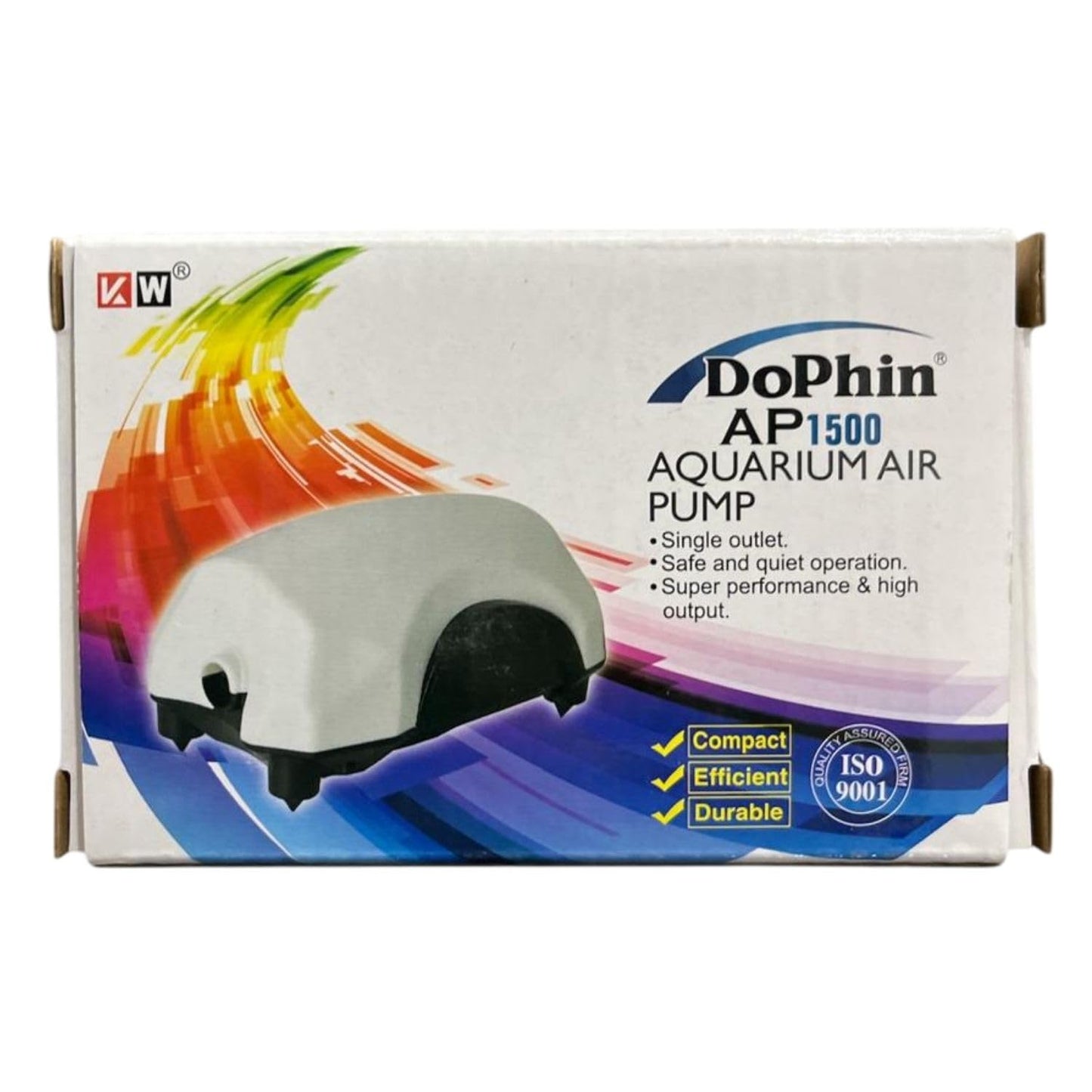 Dophin AP1500 Air Pump for Aquarium | Single Outlet | Output: 600CC/min | Suitable for Fish Tank Size 30-60L | (Original from Tunai Store)